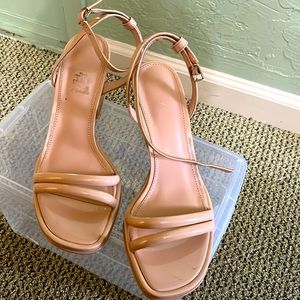Ladies ankle strap sandals- worn once